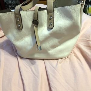 Off white hobo bag